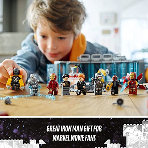 Lego Marvel Iron Man Armory Building Set 76216 with 3 Suit Minifigures C54698