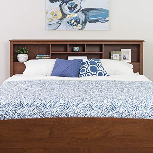 Prepac King Bookcase Headboard, Black A905