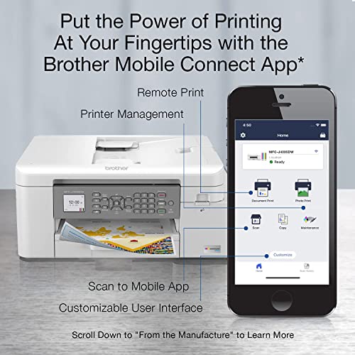 Brother MFC-J4335DW INKvestment Tank All-in-One Printer with Duplex and Wireless Printing V8008
