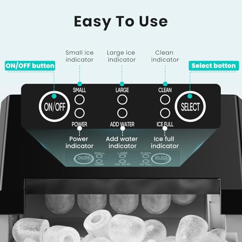 OLIXIS Nugget Ice Maker Machine, Countertop Portable with Basket and Scoop, White W12772