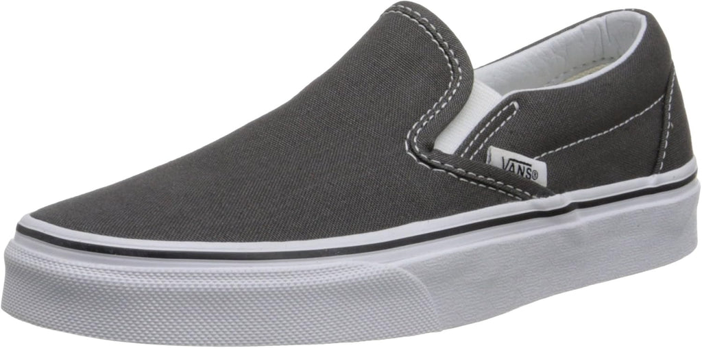 Vans Adult Classic Slip-On Core Classics, Charcoal, Men's 10