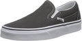Vans Adult Classic Slip-On Core Classics, Charcoal, Men's 10