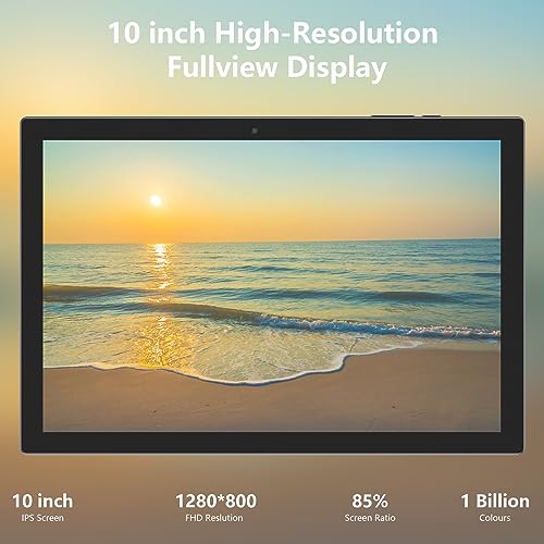 10.1-inch Android 12 Tablet with Keyboard and Mouse P417