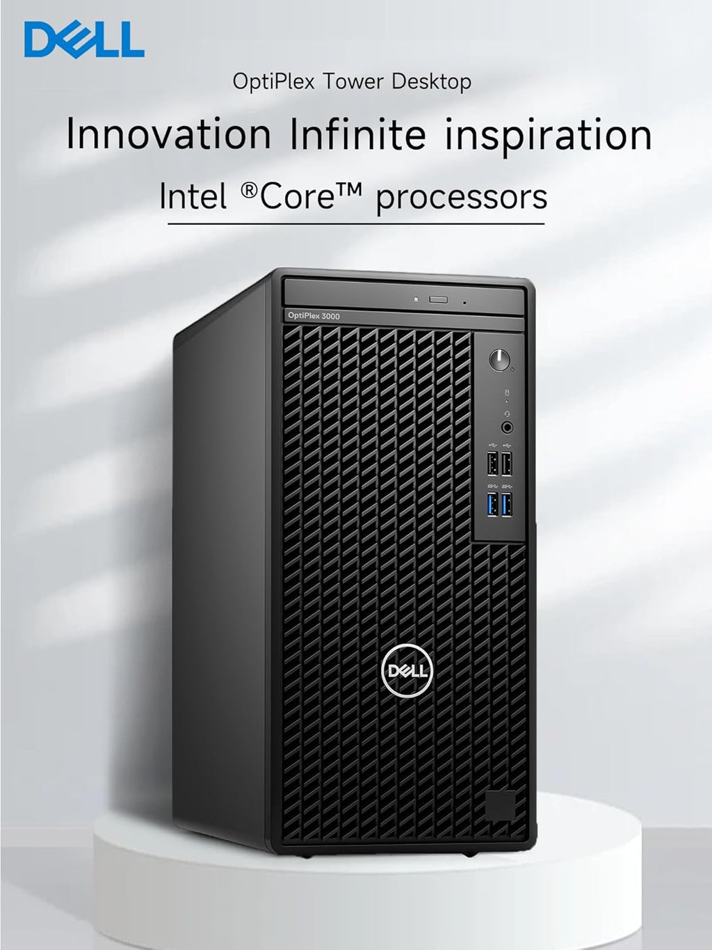 Dell Optiplex 3000 Tower Desktop Computer, Intel Core i5, 16GB RAM, 256GB SSD + 1TB HDD, Windows 11 Pro K7373