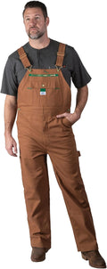 Liberty Men's Duck Bib Overall, Pecan, 38x30