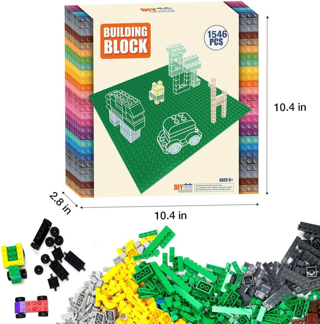 Classic Building Bricks Set with 1546 Pieces, STEM Creative Toy for Kids R239