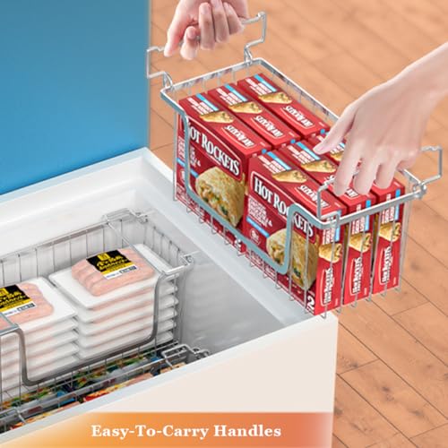 Orgneas Stacking Freezer Organizer Bins for 5.0Cu.Ft Chest Freezer, Set of 4 D127
