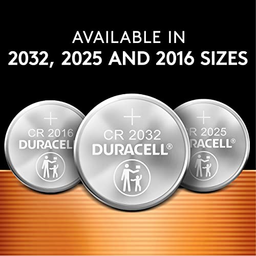 Duracell CR2025 3V Lithium Coin Battery, 2 Count, for Key Fob & Car Remote Q68045