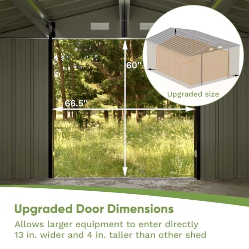 Patiowell 3 x 3 FT Outdoor Storage Shed with Sloping Roof, Grey F27529