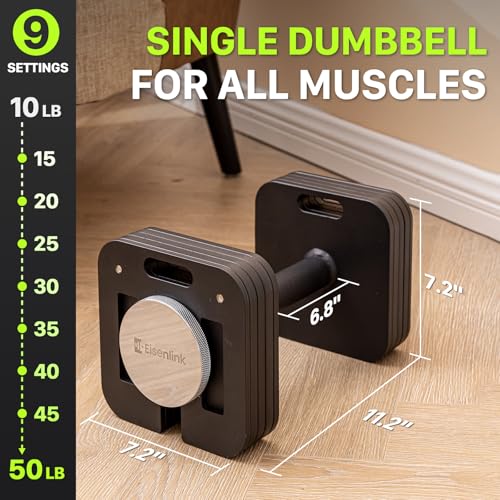 Adjustable Dumbbell Set 10-80lb Quick-Lock for Home Gym J7940