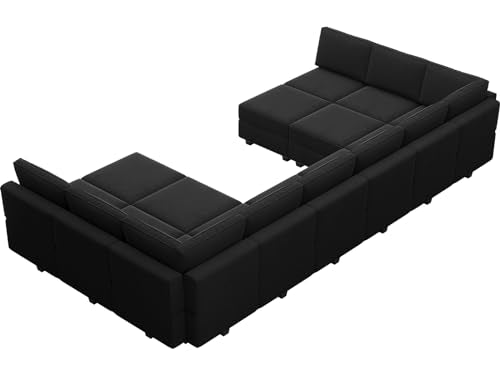 Belffin Oversized Modular Sectional Sofa with Double Chaises and Storage F17277