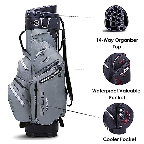 Big Max Dri Lite Silencio 2 Waterproof Golf Cart Bag with 14 Way Divider H2861
