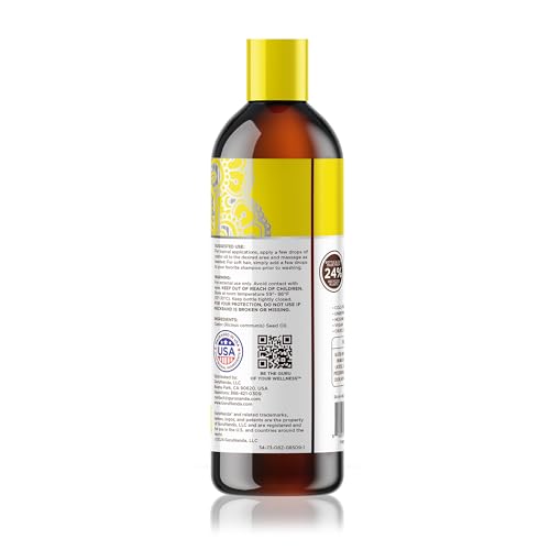 GuruNanda Castor Oil 8 Fl oz, 100% Pure, Cold Pressed & Hexane-Free V2000