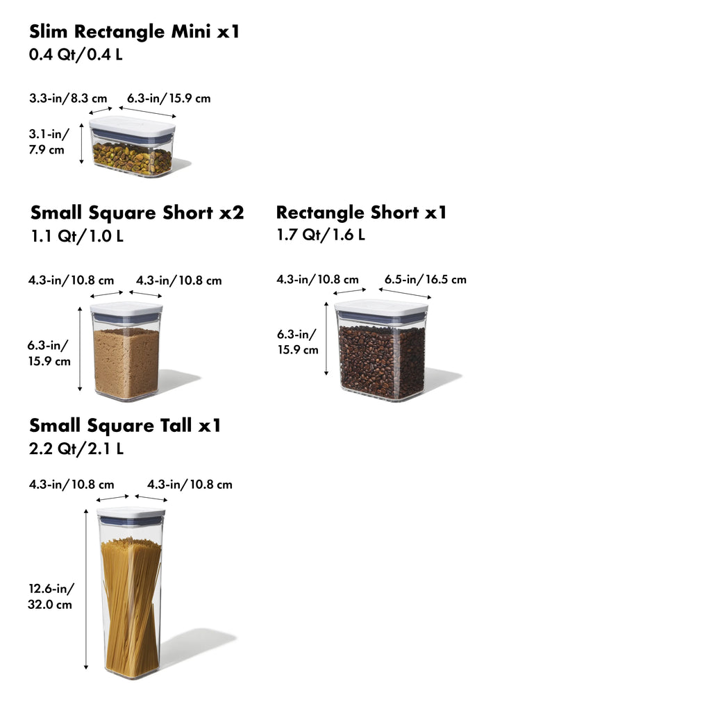 OXO Softworks POP Container 5pc Set Z54816
