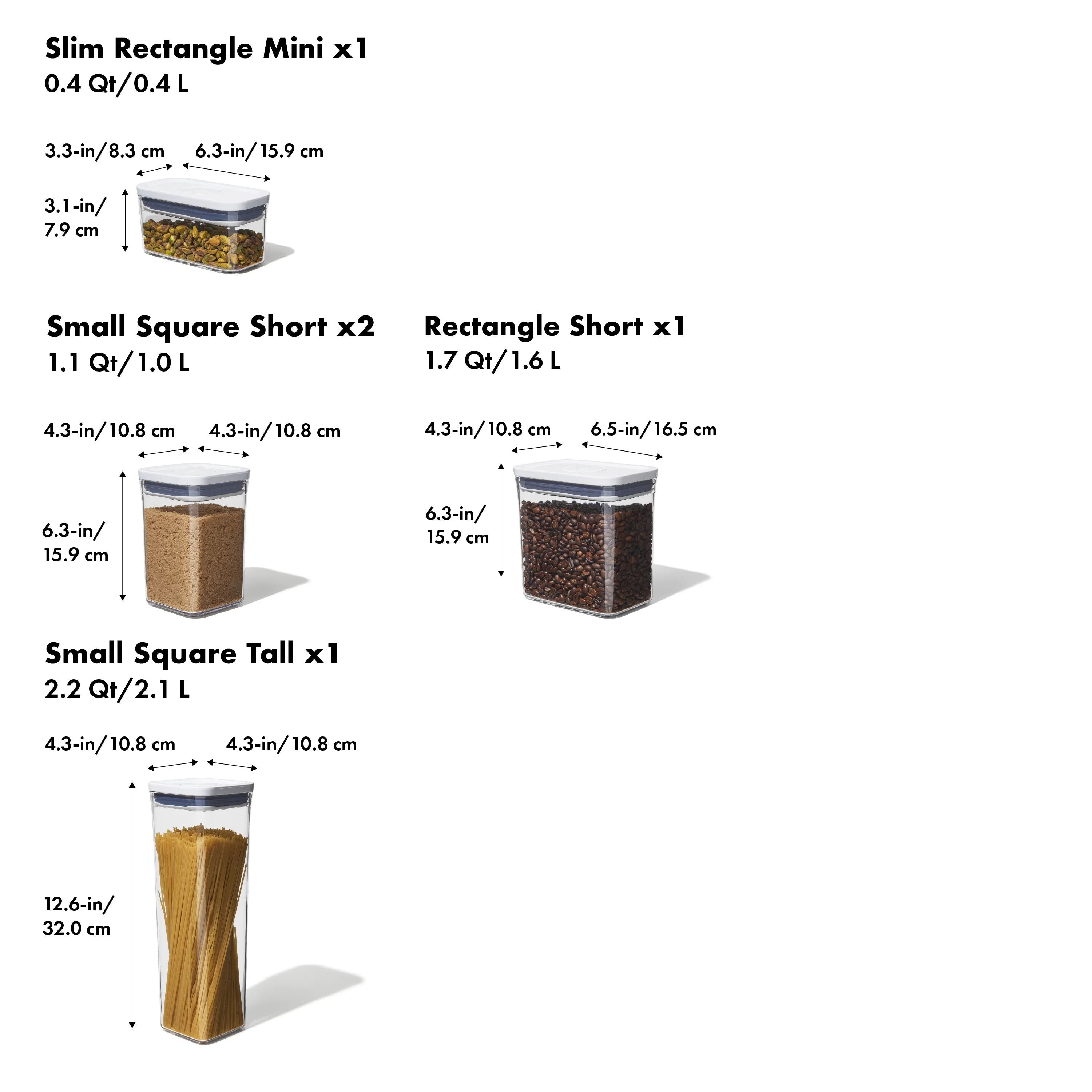 OXO Softworks POP Container 5pc Set Z54816