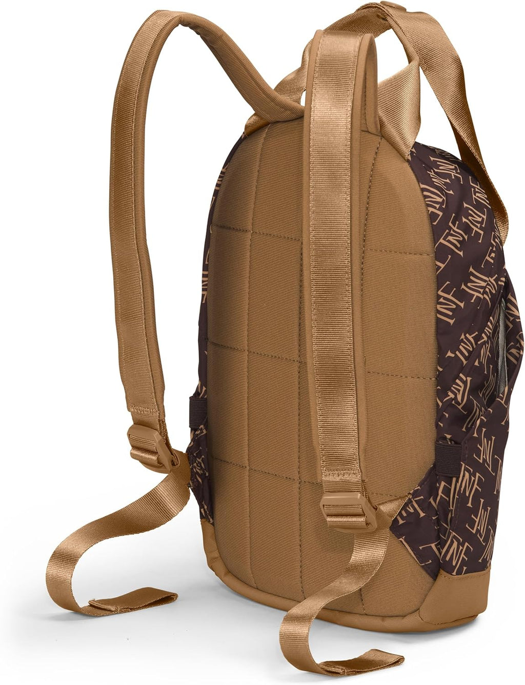 THE NORTH FACE Women's Never Stop Mini Backpack, TNF Monogram Print, Utility Brown B183