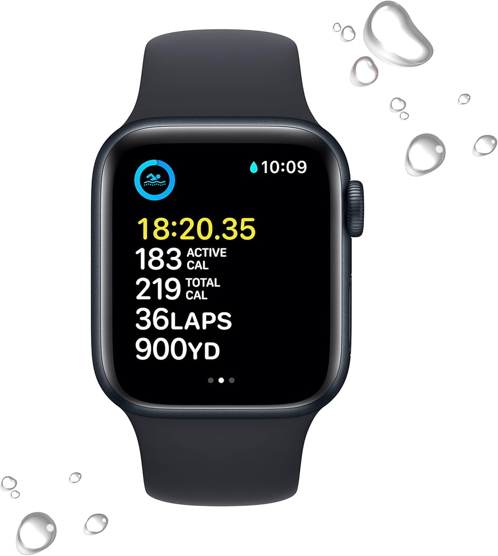 Apple Watch SE (2nd Gen) GPS 40mm Smart Watch with Midnight Aluminum Case & Sport Band Z977