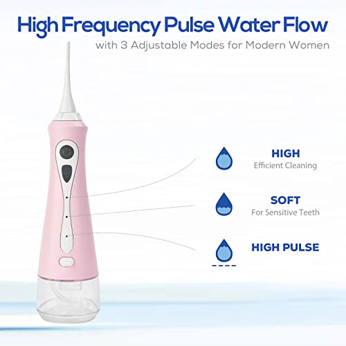 Electric Water Flosser Cordless, Portable Oral Irrigator with Rechargeable Battery P5806