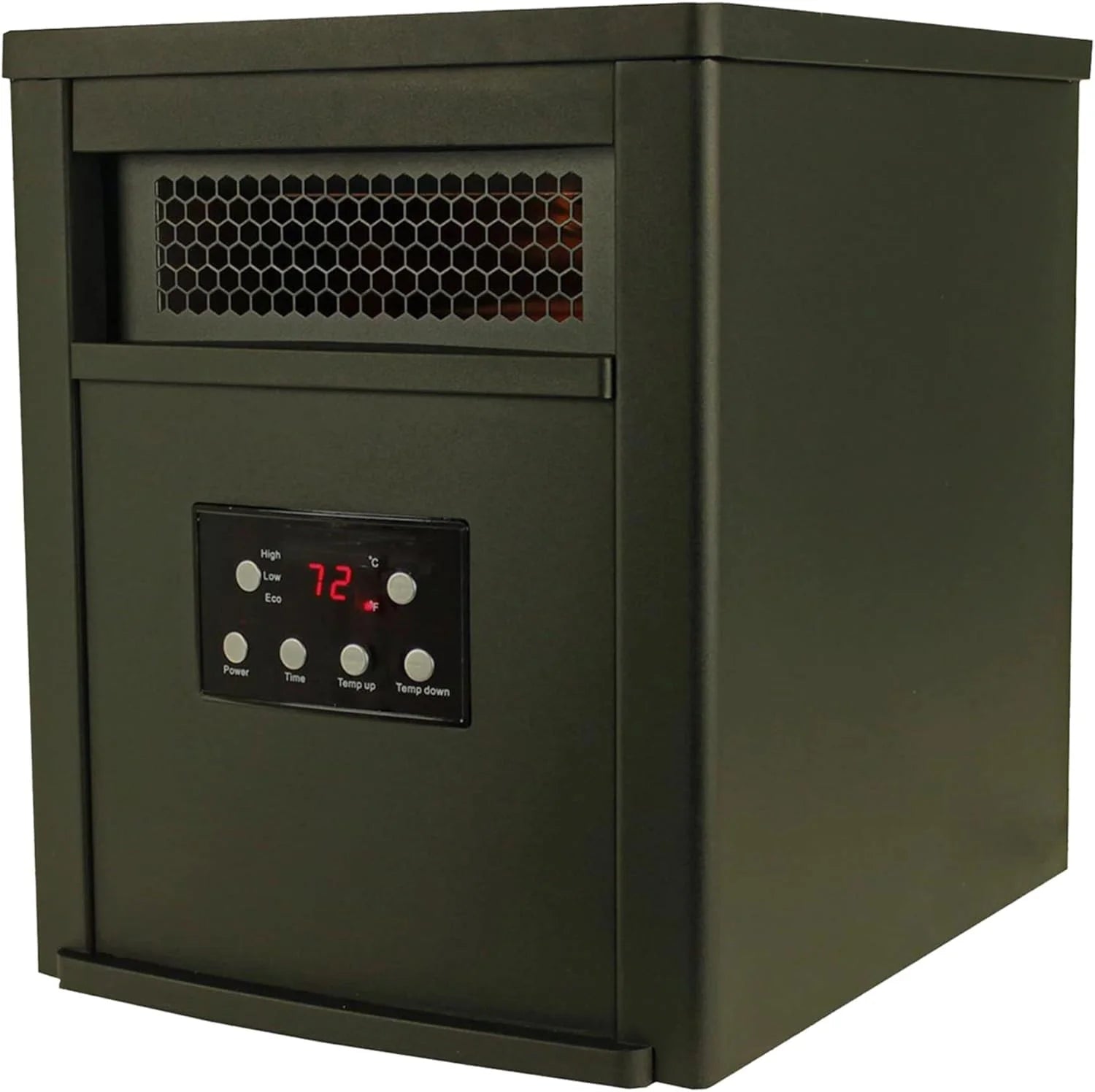 RUNFAYBIU 1500W Portable Electric Infrared Quartz Space Heater with Remote Control, Black (2 Pack) E5427