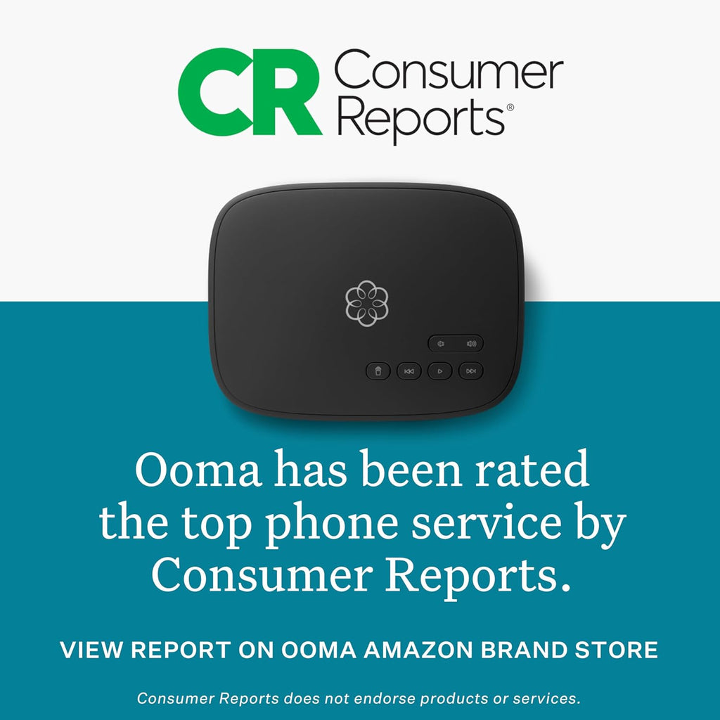 Ooma HD3 Cordless Handset with Caller-ID and HD Voice for Ooma Telo U623