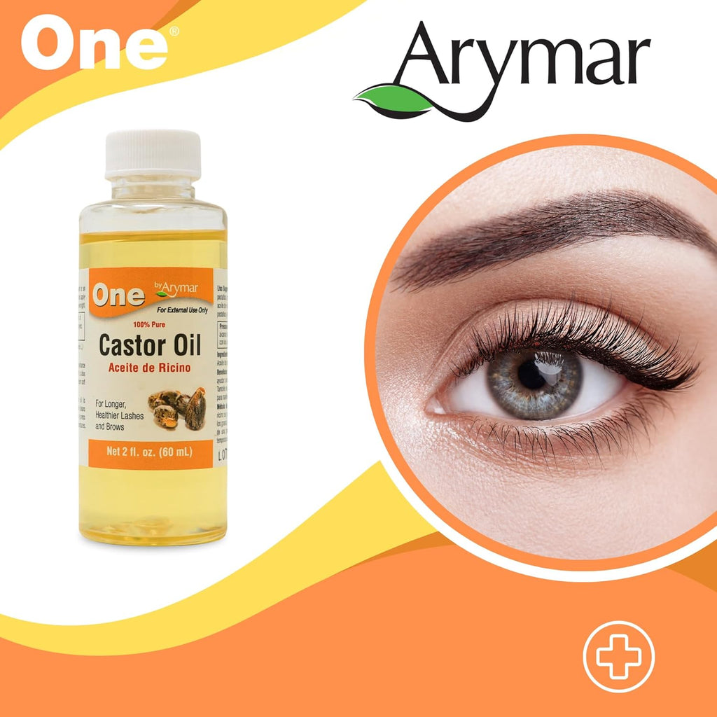 Arymar Castor Oil 100% Pure Aceite de Ricino, 2 Fl Oz P365