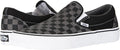 Vans Classic Slip-On Black/Pewter (Checkerboard) Size 9.5 Women/ 8 Men