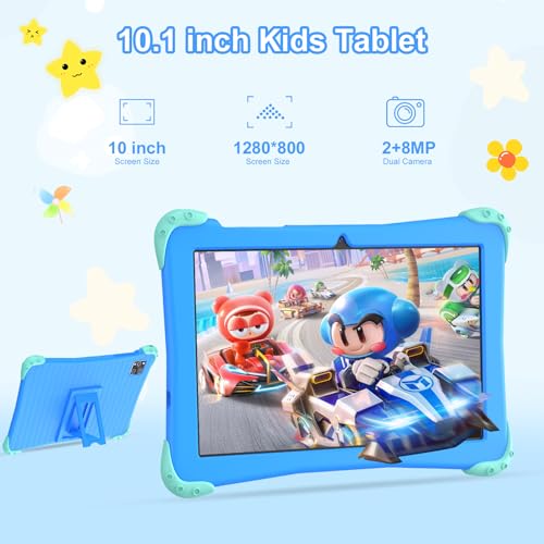 Kids Tablet 10 inch Android 14 with Parental Controls, 8+64GB Y7481
