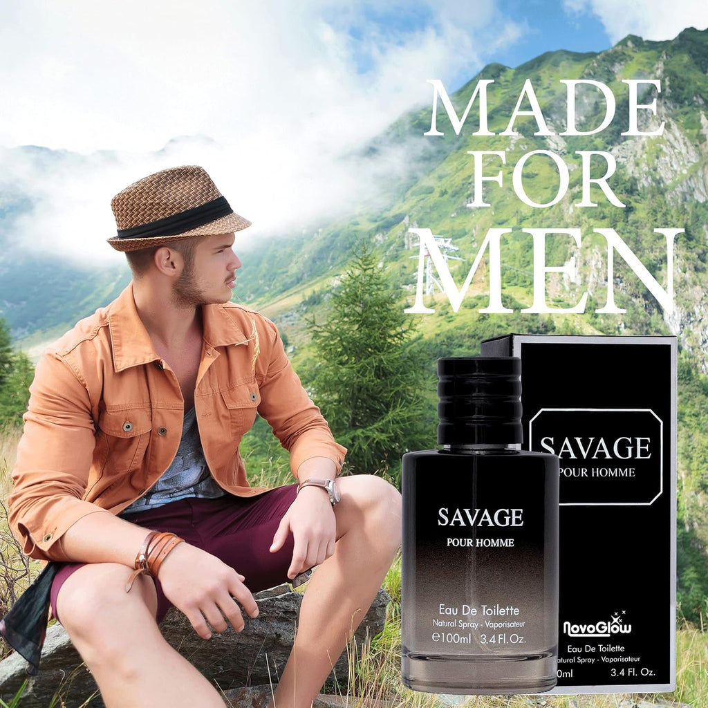 Savage for Men 3.4 Oz Eau De Toilette Spray for Men with Carrying Pouch U410
