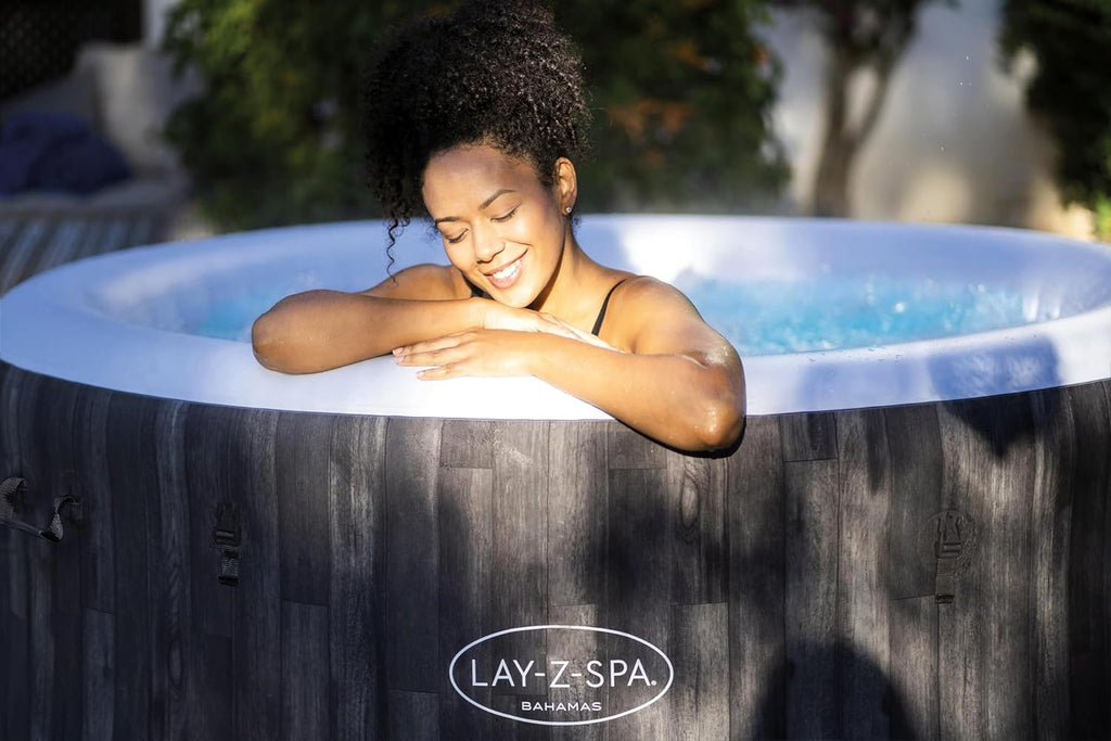 Lay-Z-Spa Bahamas Signature AirJet Inflatable Hot Tub Spa 2-4 Person V5248