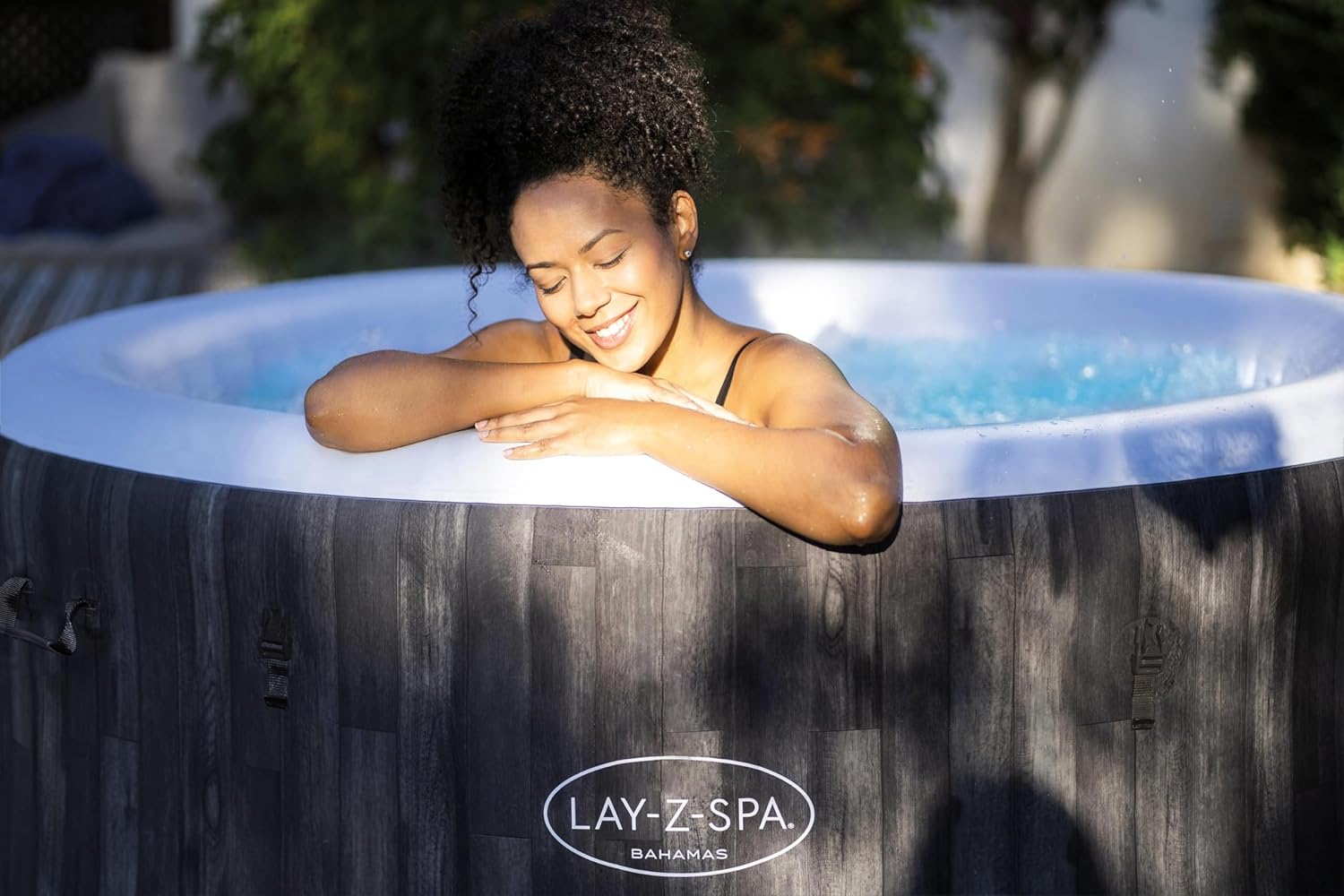 Lay-Z-Spa Bahamas Signature AirJet Inflatable Hot Tub Spa 2-4 Person V5248