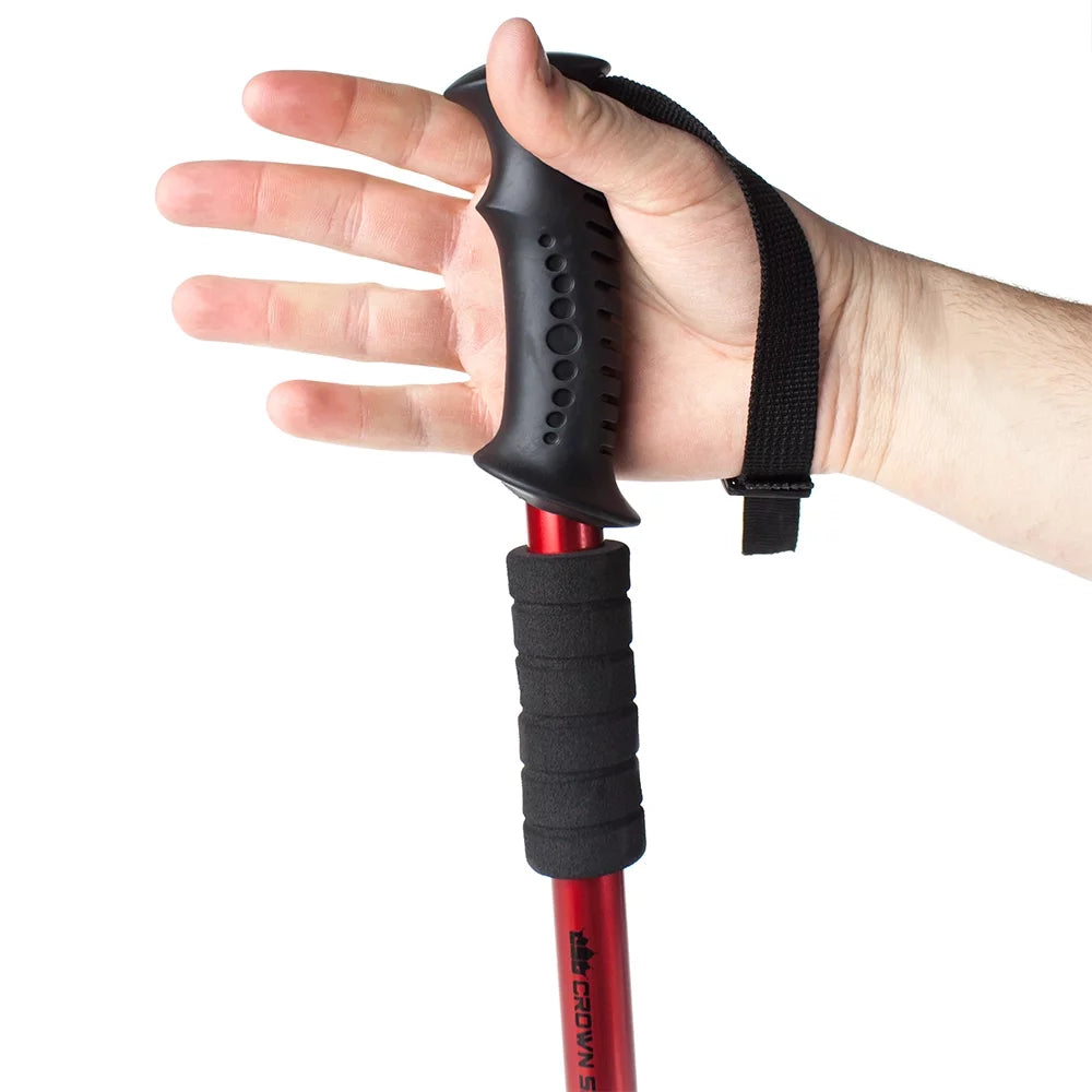 Crown Sporting Goods Shock-Resistant Adjustable Trekking Pole K9593