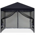 MASTERCANOPY Pop-Up Easy Setup Outdoor Canopy with Netting Screen Walls (10x10, Beige)