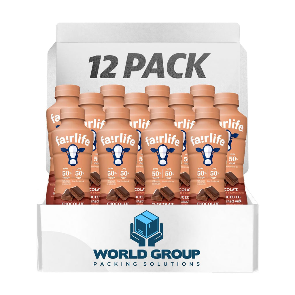 Fairlife Rich Chocolate 23g Protein Ultra-Filtered Low Fat Milk, 14oz Bottle (Pack of 12) M334