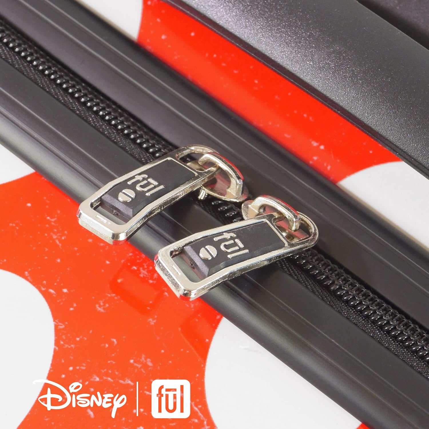 Disney Minnie Mouse 2 Piece Hardshell Rolling Luggage Set, Red Q86140