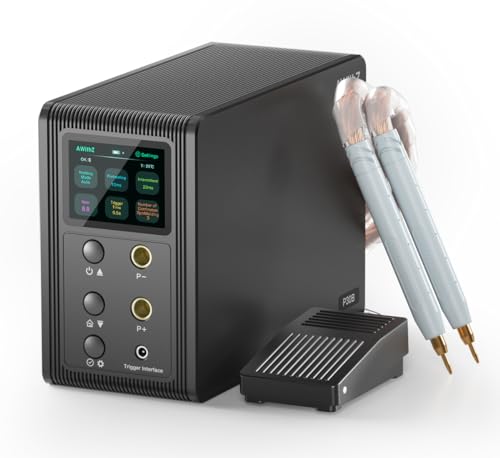 14.6 KW Capacitor Battery Spot Welder 2-in-1 Automatic & Foot Pedal for 18650/LiFePO4 Battery Pack Building G399304