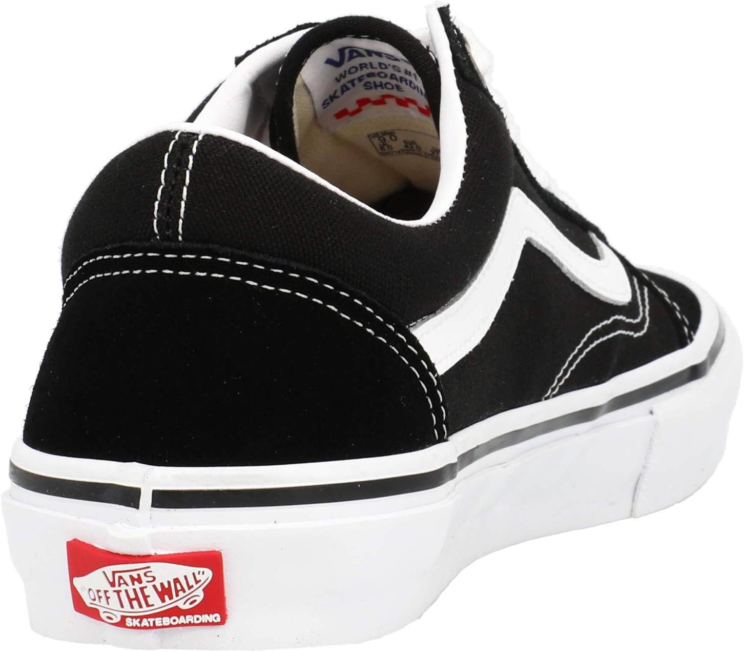 Vans Men's Skate Old Skool Sneaker Black White Size 8.5 M39014
