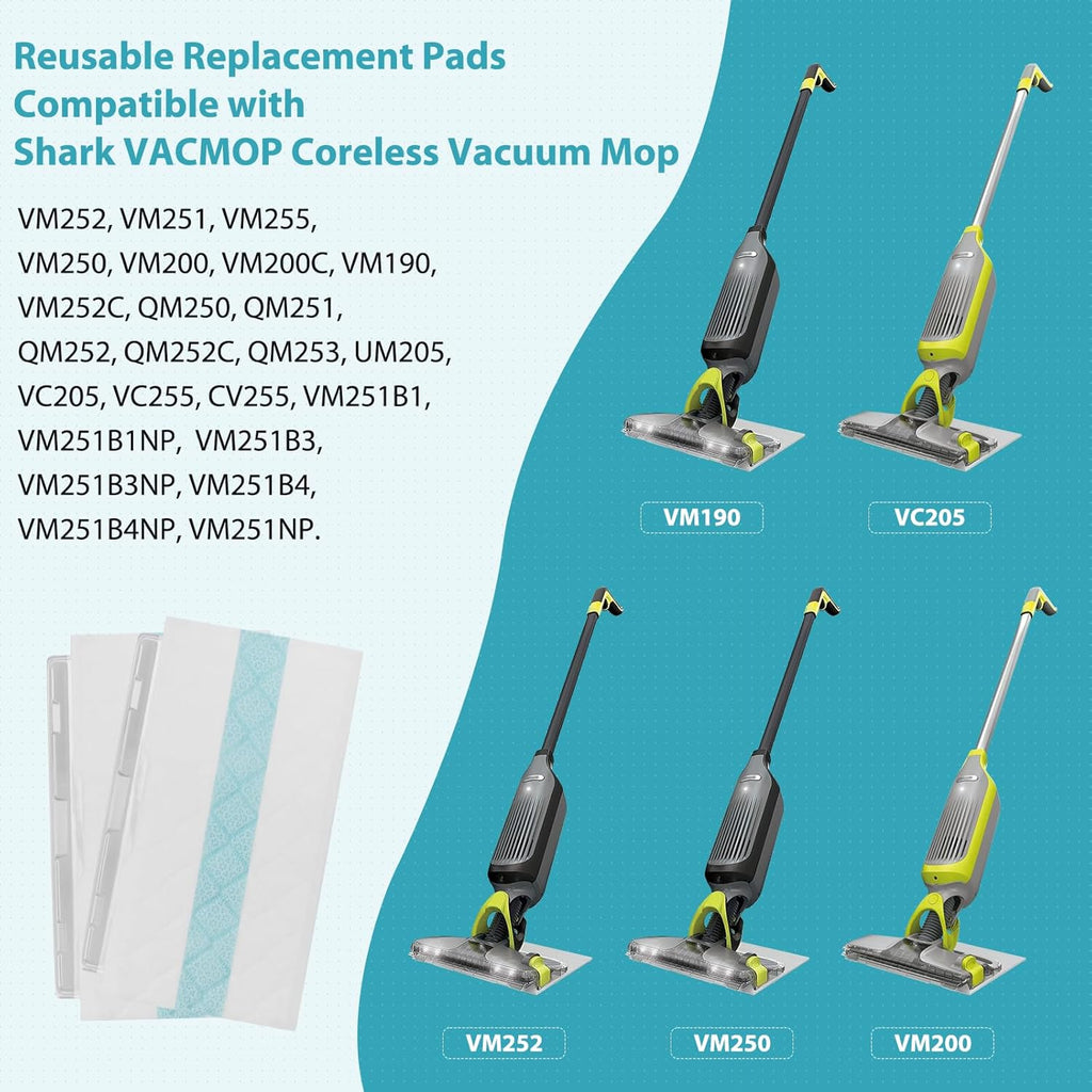 28 Pack Disposable Mop Pad Refills for Shark Vacmop H857643