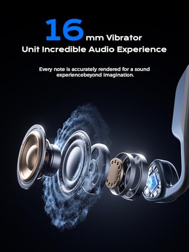 Bone Conduction Open Ear Headphones Bluetooth 5.3 with Mic, IPX7 Waterproof for Running K9764