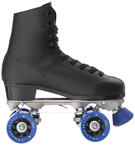 CHICAGO Skates Black Quad Roller Skates for Men Beginners Adjustable High-Top T694