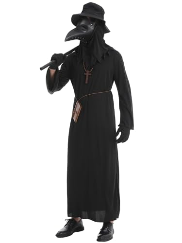 HAOSUN Plague Doctor Costume Set for Men Adults (M size) T518
