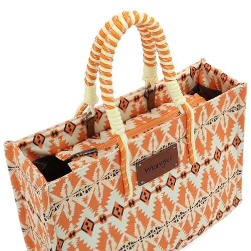 Montana West Wrangler Oversized Tote Bag with Braided Rope Handles V87417