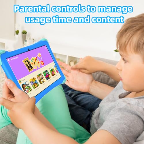Kids Tablet 10 inch Android 14 with Parental Controls, 8+64GB Y7481
