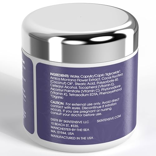 SKINTENSIVE Arnica Bruise Cream for Thin Skin, Vitamin K C and E, 4 Oz H87555