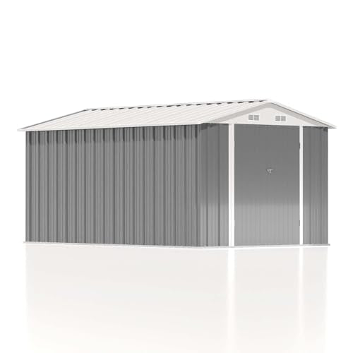 Patiowell 5x3 FT Outdoor Storage Shed with Sloping Roof and Lockable Door, Brown L4971