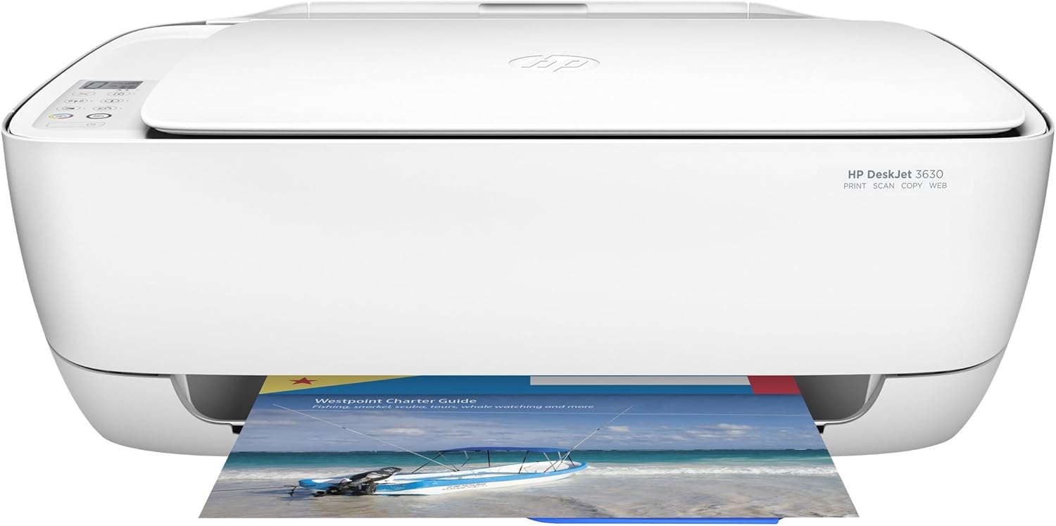 HP DeskJet 3630 Wireless All-in-One Printer, Works with Alexa (F5S57A)