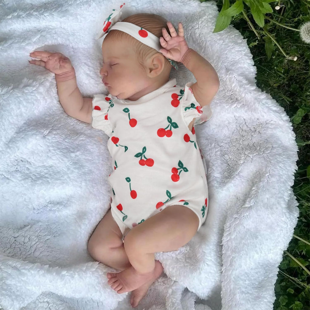 Realistic Reborn Baby Dolls - 20 Inch Real Life Newborn Baby Doll Laura, Lifelike Girl Baby Doll with Gift Box, Sleeping Weighted Baby Doll with Advanced Painted for Kids Age 3+ Gift