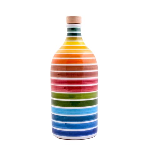 Antico Frantoio Muraglia Italian Extra Virgin Olive Oil, Handmade Ceramic Bottle, 16.9 Fl Oz X9126