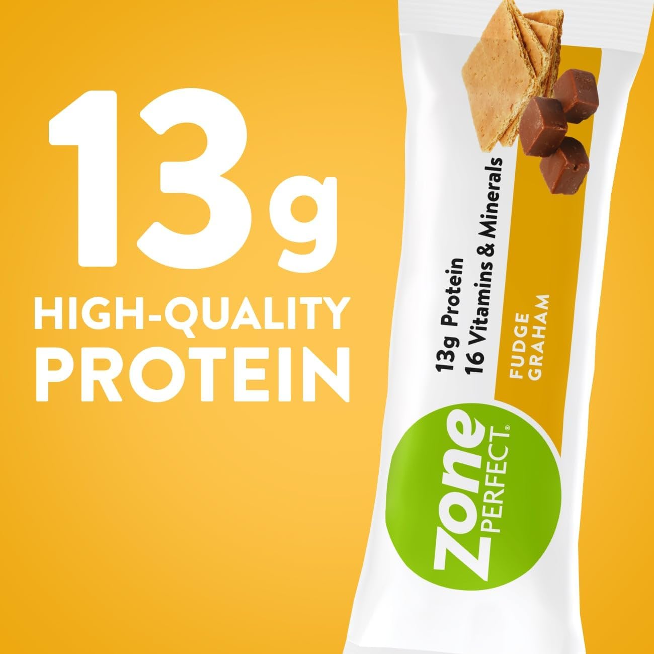 ZonePerfect Protein Bars Fudge Graham 18 Bars G146