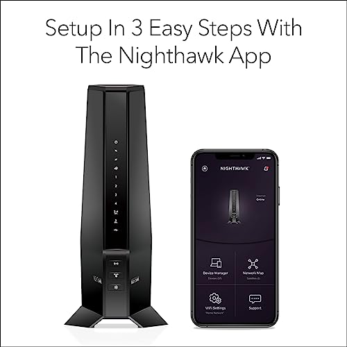NETGEAR Nighthawk CAX30 Modem Router Combo, DOCSIS 3.1, WiFi 6 AX2700 S210