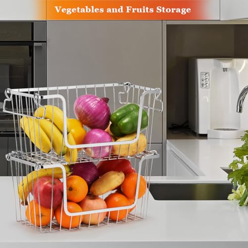 Orgneas Stacking Freezer Organizer Bins for 5.0Cu.Ft Chest Freezer, Set of 4 D127